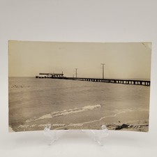 Vintage RPPC Postcard Pier