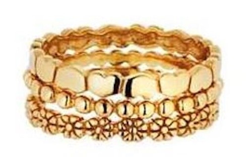 Stacker rings set gold - stacker, 3