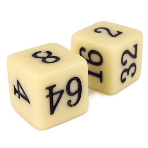 Backgammon doubling dice - backgammon, x2