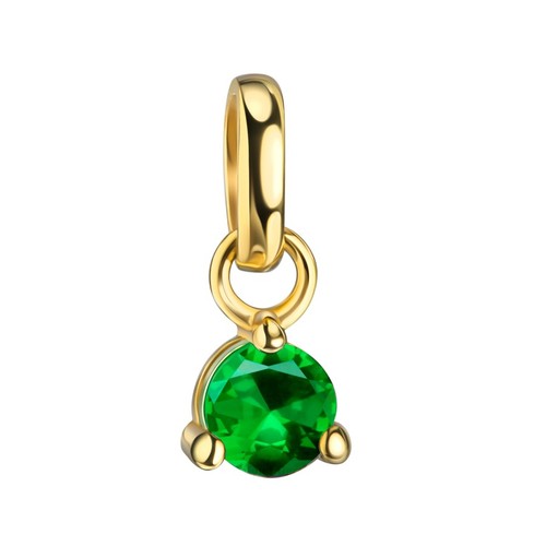 Pendant emerald 585 - pendant, gold