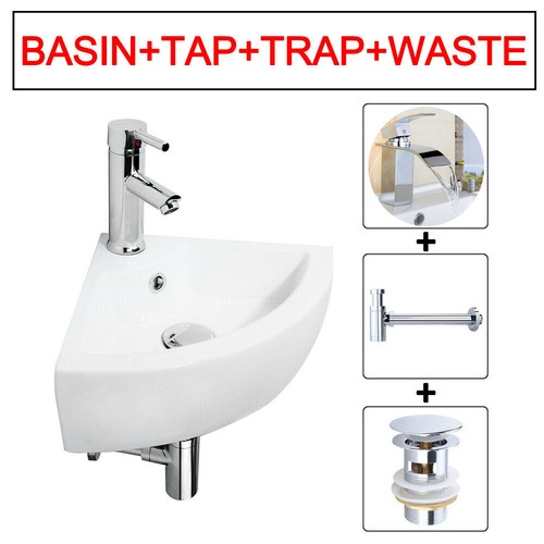 Corner basin mini wall hung - basin,