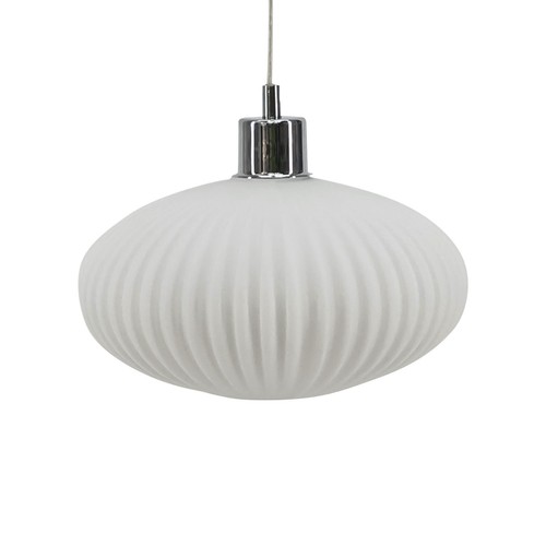 Modern white ribbed glass - white, easy