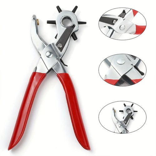 Revolving leather hole punch - leather,