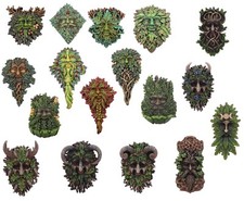Green Man Wall Plaques Wall Art Garden Decor Tree Spirit Man Of The Forest Pagan