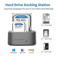 2x18TB Hard Drive Docking
