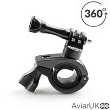 360° GoPro HERO Bike Bicycle Handlebar Clamp Mount Bar Tube Holder Go Pro UK