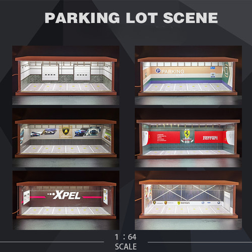 Diorama car garage model - diorama,