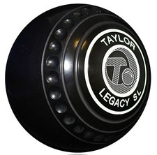Taylor Legacy Indoor/Lawn Slimline Black Bowls - Pair