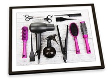 Hairdresser Salon Hair Cut FRAMED ART PRINT Picture Poster Artwork