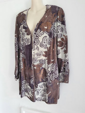 Devore Silk Blend Velvet Floral Kimono, UK Size 12 Luis Civit Gold Grey