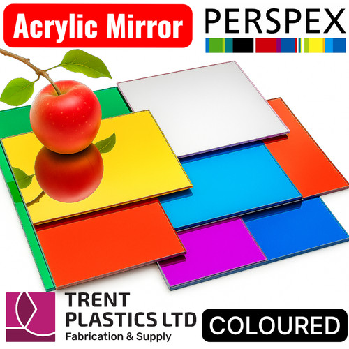 Coloured acrylic mirror sheet - coloured,