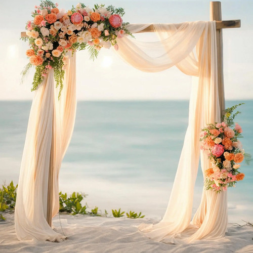 10m chiffon fabric - 6/10m, drapes