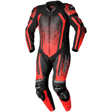 RST Pro Series Evo Airbag One Piece Leathers Motorcycle 3238 Flo Red Black AAA