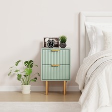 2 Drawer Nightstand,Modern