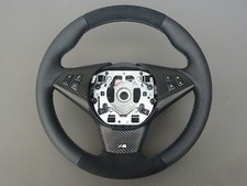 EXCHANGE Alcantara M Leather Steering Wheel for BMW 5 6 Series E60 E61 E63 E64