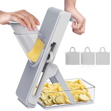 Multifunctional Mandoline Vegetable Slicer & Chopper with Adjustable Cutter