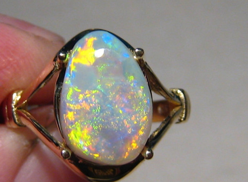Opal ring solid 14 - solid,