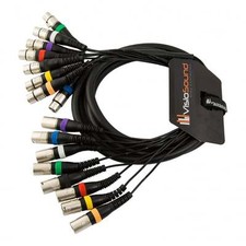 8-Way 3m Male XLR to Female