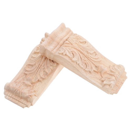 2pcs handcrafted wood - handcrafted, pillars