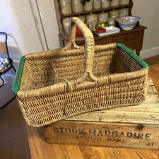 Vintage Wicker Shopping Basket