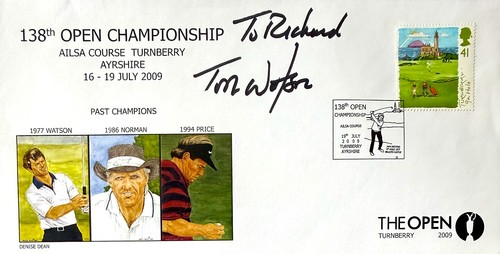 Tom watson hand signed - watson,,