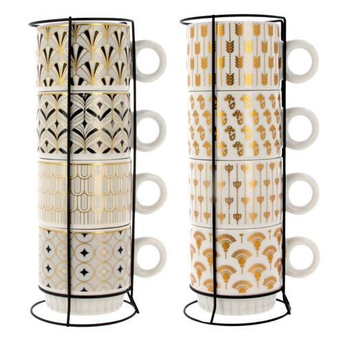 Set stacking mugs coffee - stacking,