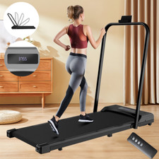 Black Electric Treadmill Pad Running Walking Machine Home Gym Fitness Exercise