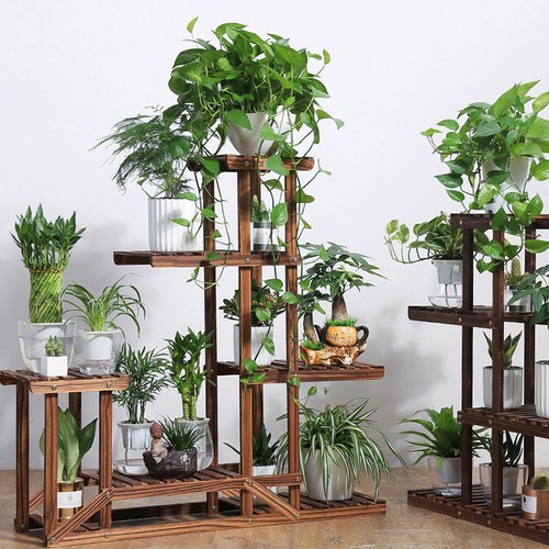 Outdoor tier wooden plant - tier,