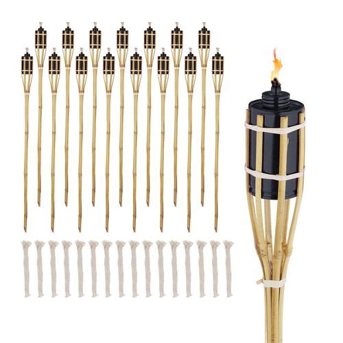 Garden oil torch bamboo - garden, fire