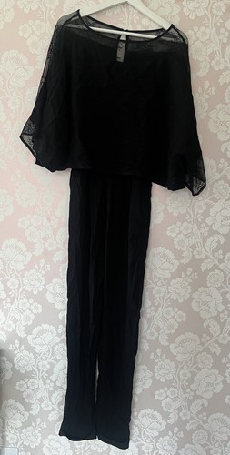 Zara black lace - black, jumpsuit