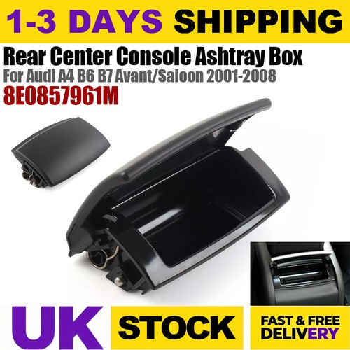 Black rear centre ashtray - black,