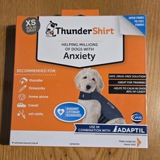 GENUINE NEW THUNDERSHIRT FOR DOGS SIZE XS 4 -6 kg - SOLID GREY - FOR ANXIETY