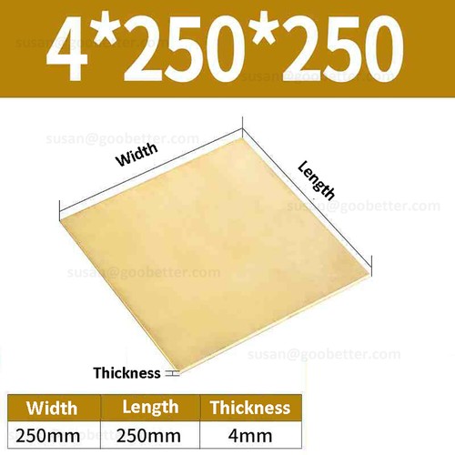 Brass sheet various sizes
