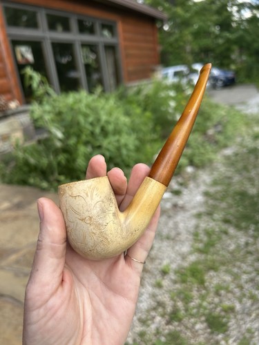 Vintage carved meerschaum - vintage,