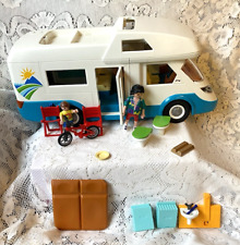 2010 Geobra Playmobil Camper Van (Missing Roof Cover) & Extras