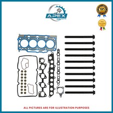 FITS I30 I40 TUCSON 1.6 CRDI D4FE DIESEL ENGINE HEAD GASKET SET + HEAD BOLT SET