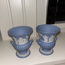 2 x Vintage Wedgewood Blue