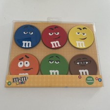 OFFICIAL M&M's WORLD DRINK COASTERS (SET OF 6) M&Ms MARS CHOCOLATE BRAND NEW