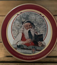 Noman rockwell santa - rockwell, tin
