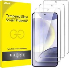 JETech Screen Protector Tempered Glass Samsung Galaxy S23 5G 6.1-Inch 3-Pack