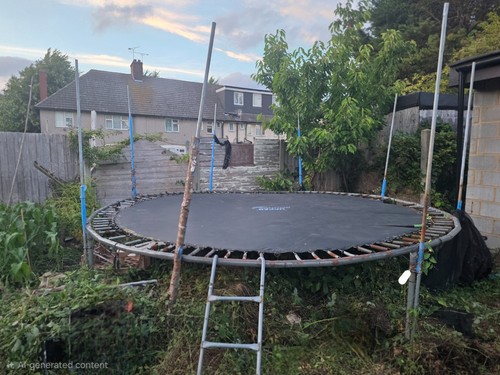 14ft trampoline with mat and - trampoline,