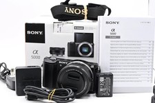 Sony A5000 inc 16-50mm PZ Lens Digital Camera LOW SHUTTER COUNT GOOD CONDITION