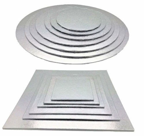 Quality silver round cake - silver,