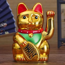 Gold Neko Chinese Lucky Waving