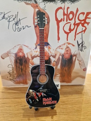 Iron maiden mini guitar - maiden, with