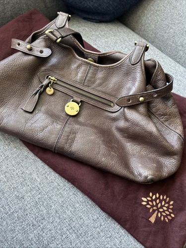 Genuine mulberry brown leather - genuine,