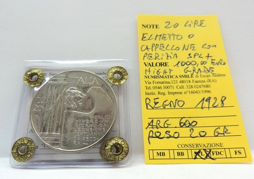 Rare lire silver coin - 20,