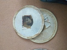 Dhol Replacement Vintage 13" Unused Trebble Head GoatSkin Indian Folk Instrument