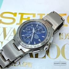 2004 Seiko/Wired Titanium Quartz Chronograph Wristwatch (7t92-0DZ0)