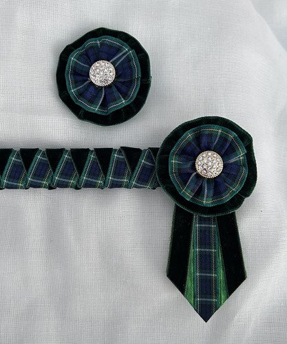 Green velvet tartan elite - green,